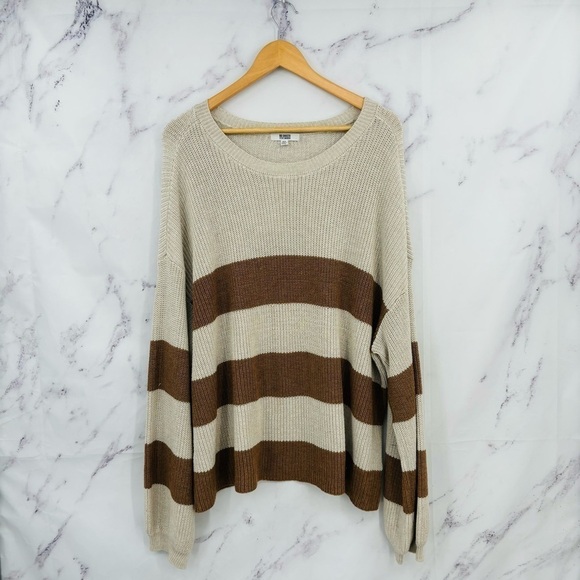 BB Dakota by Steve Madden Stripe Pullover Jumper Sweater - Picture 2 of 5